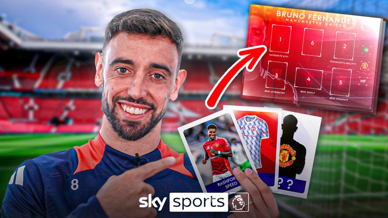 Man Utd captain Bruno Fernandes creates his perfect sticker book. from his best memories as a player, what teammate's ability he would rather have and what Bruno's best attribute is.