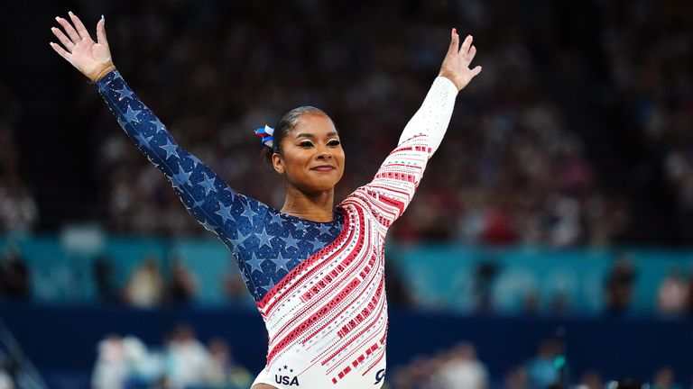 USA's Jordan Chiles during the artistic gymnastics, women's team final, at Bercy Arena on the fourth day of the 2024 Paris Olympic Games in France. Picture date: Tuesday July 30, 2024.