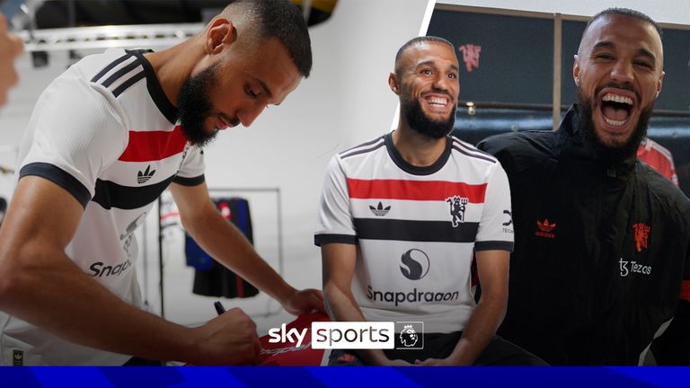 Manchester United have signed Morocco international Noussair Mazraoui from Bayern Munich.