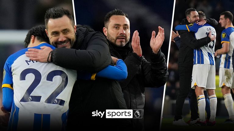 The best team goals by Brighton in the Premier League under former manager Roberto De Zerbi.